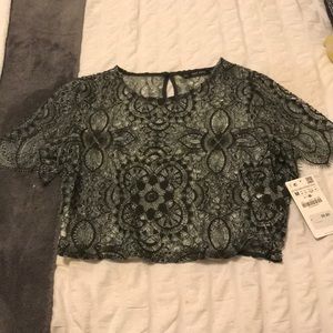 Zara lace crop top